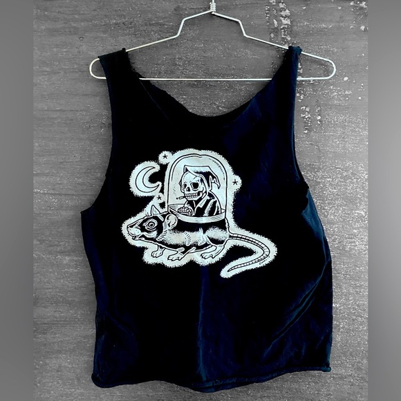 Skeleton and Rat Tank Top size Small - Picture 1 of 3